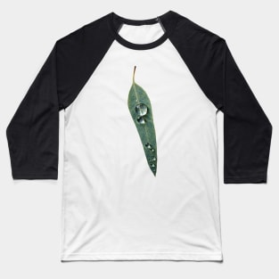 Leaf with Tropical Rain Drop Baseball T-Shirt